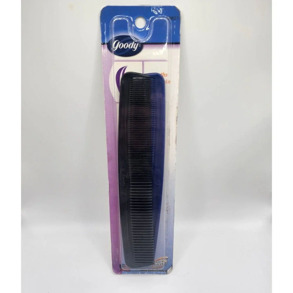 Goody 2 Pack VTG 2000 Black Blue Styling Comb 7